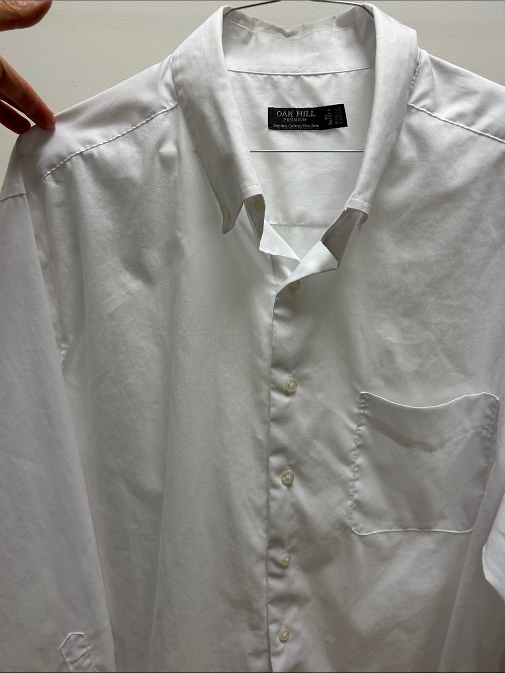 Men's White Dress Shirt – Classic Long Sleeve Button-Up image 4
